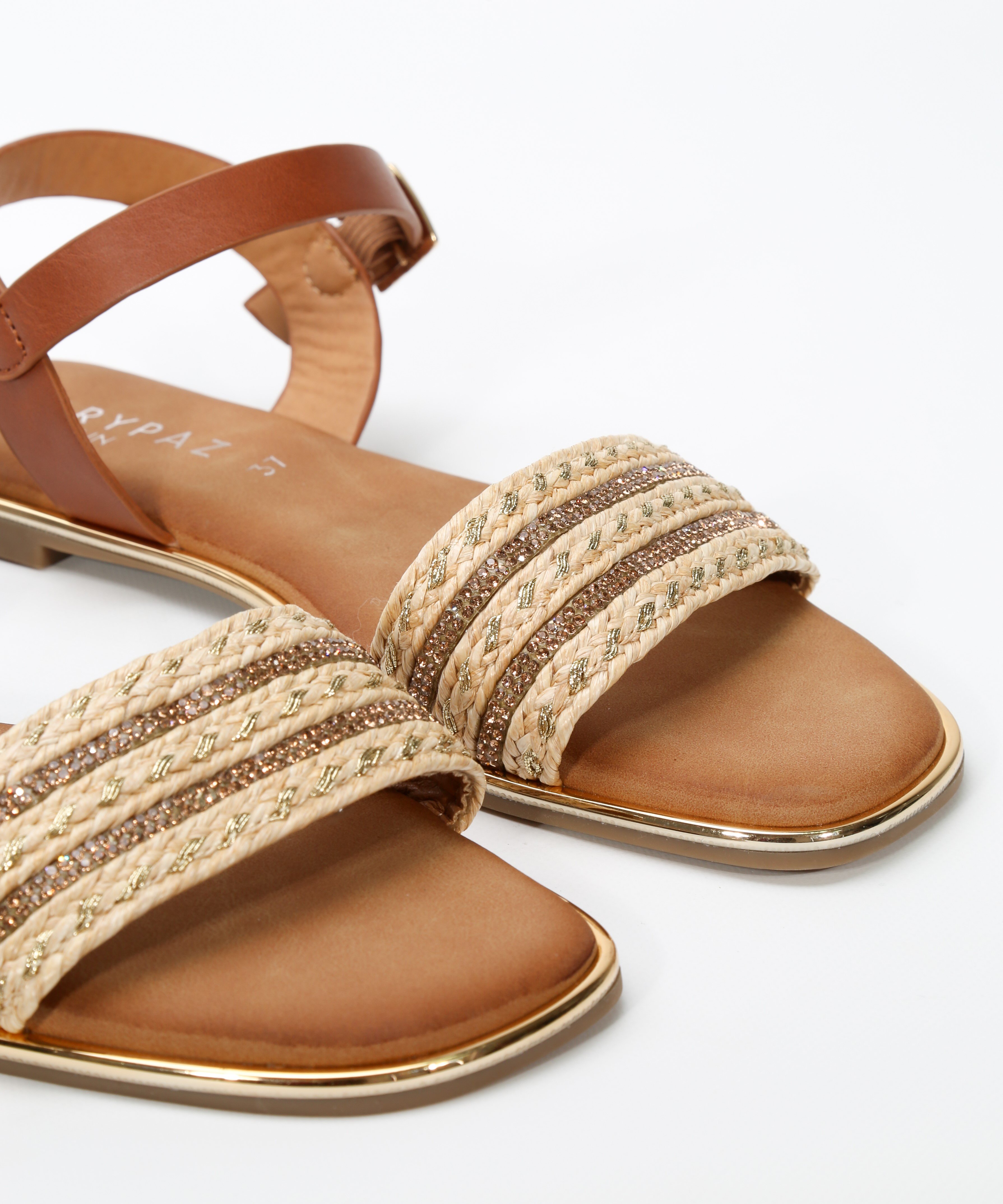 Sandalias planas banda brillo pulsera image number null